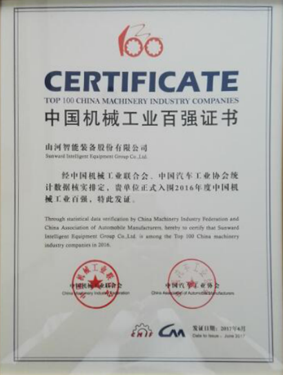 喜讯：三亿·体育-三亿（中国）一站式服务官方网站
智能再次荣登2016年度中国机械百强企业