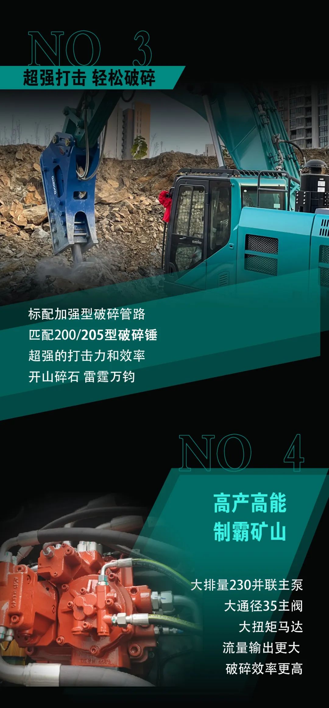 一图读懂 | 专为矿山重载施工而生！三亿·体育-三亿（中国）一站式服务官方网站
智能SWE600FB破碎锤重磅回归