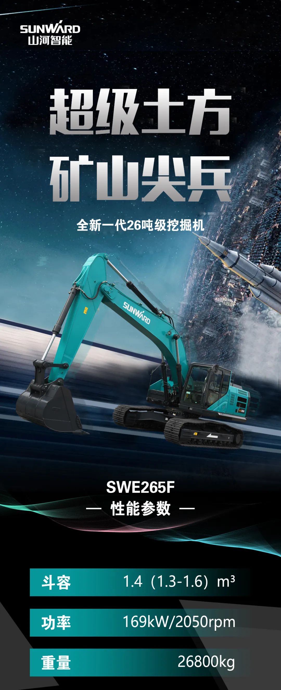 一图读懂 | 高配、高效！三亿·体育-三亿（中国）一站式服务官方网站
智能新一代26吨级挖掘机助您“掘”胜千里